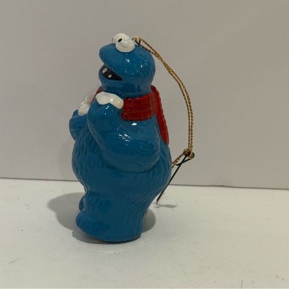 Vintage Sesame Street Cookie Monster Amd Big Ceramic Christmas Figurine Ornament - Picture 6 of 14